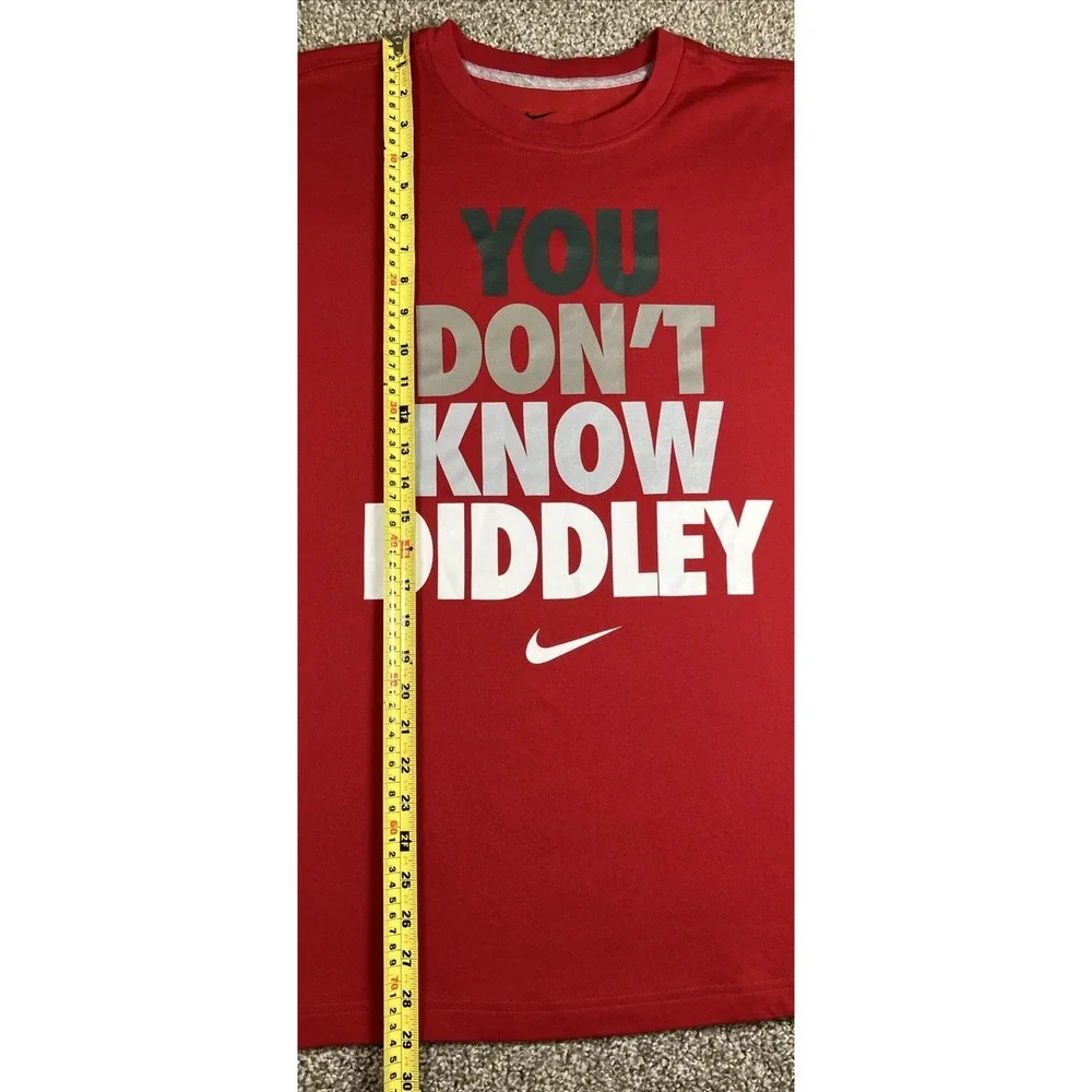 Nike Dri Fit You Don't Know Diddley Red T-Shirt Men's‎ XL  Bo Diddley